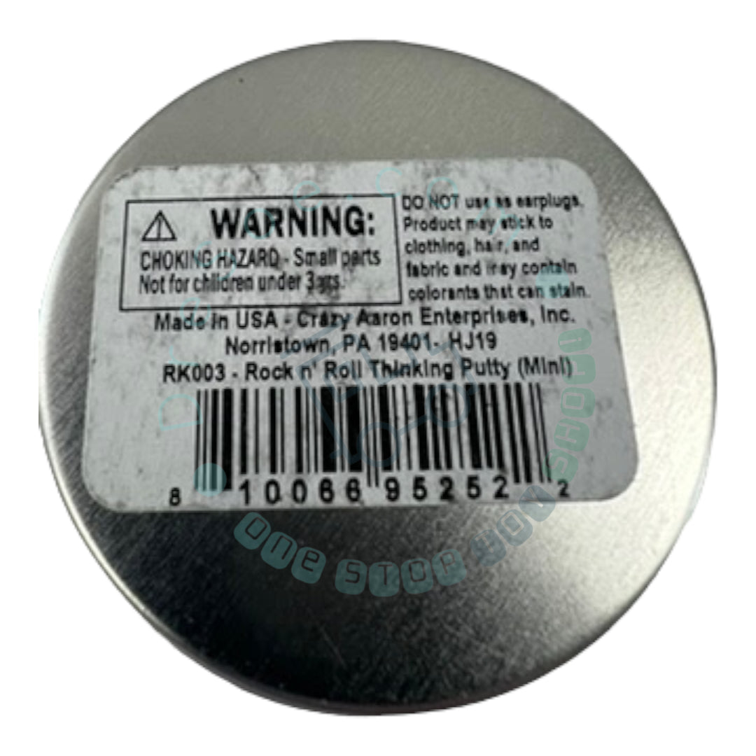Crazy Aaron's - Rock n' Roll - Thinking Putty - Boîte de 2" 0,46 oz 13,3 g - Mastic de jeu sensoriel non toxique