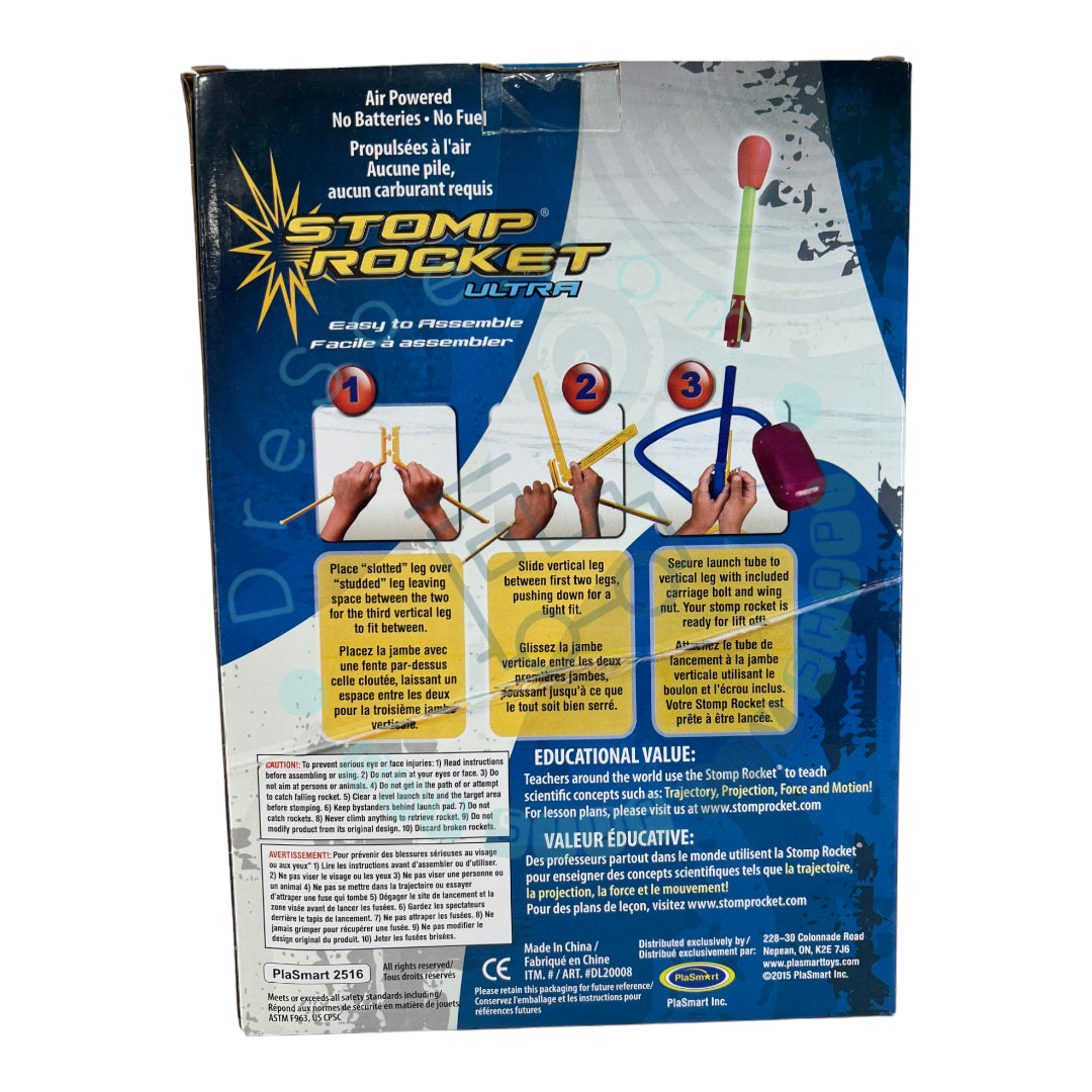 Replacement Stomp Rockets Stomp Rocket - The Original Stomp Rocket Ultra Rocket Launcher, 4 Rock ...