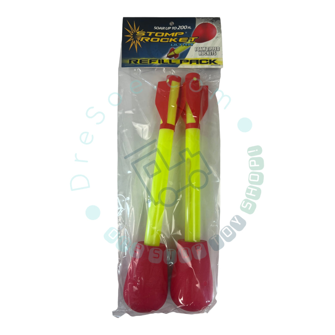 Stomp Rocket - The Original Stomp Rocket Ultra 2 pack Rockets Refill - 2 Rockets kit - STEM